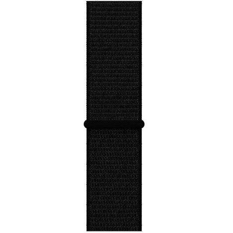 Curea iUni compatibila cu Apple Watch 1/2/3/4/5/6/7, 44mm, Nylon Sport, Woven Strap, Black