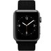 Curea iUni compatibila cu Apple Watch 1/2/3/4/5/6/7, 38mm, Nylon Sport, Woven Strap, Black